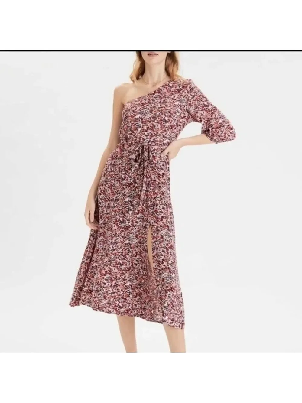 American Eagle Outfitters Women's Floral One Shoulder Dress.  Size Large